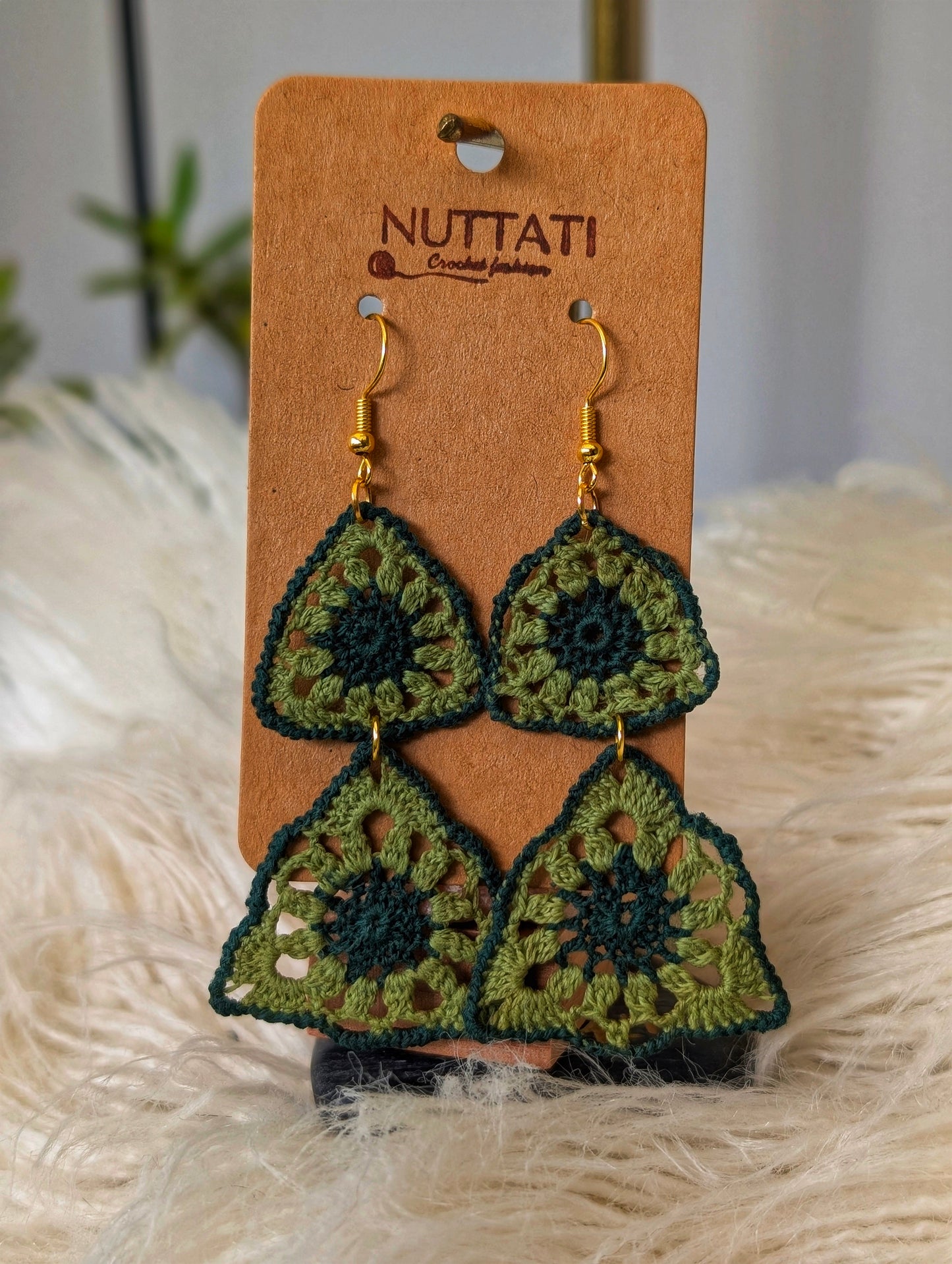 NUTTATI Forest Echo – Crochet Earrings