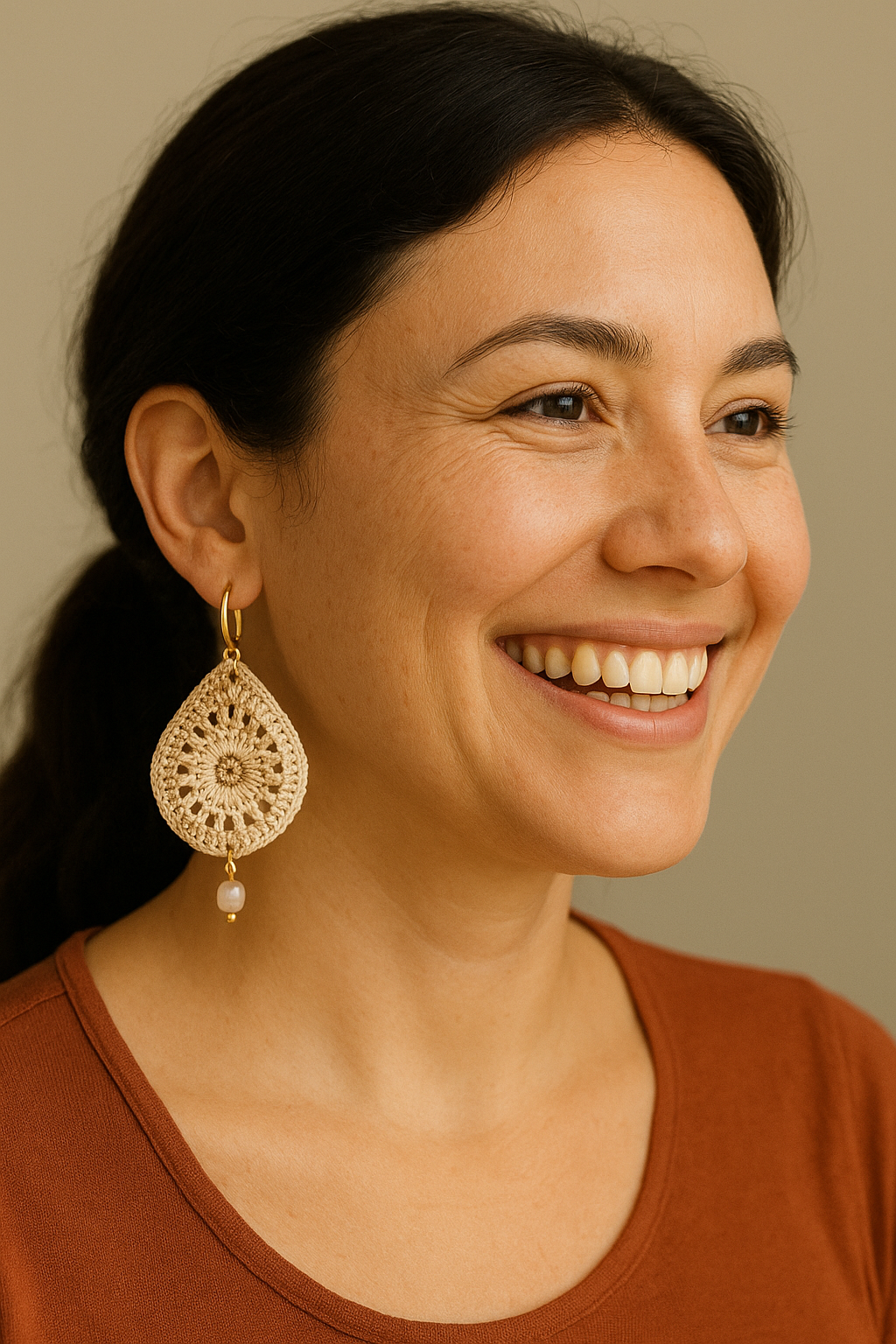 Nuttati Pearl Petal Teardrops