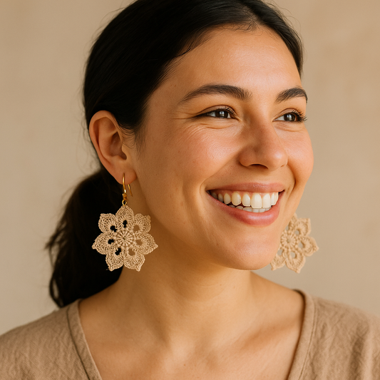 Nuttati Lace Blossom Earrings