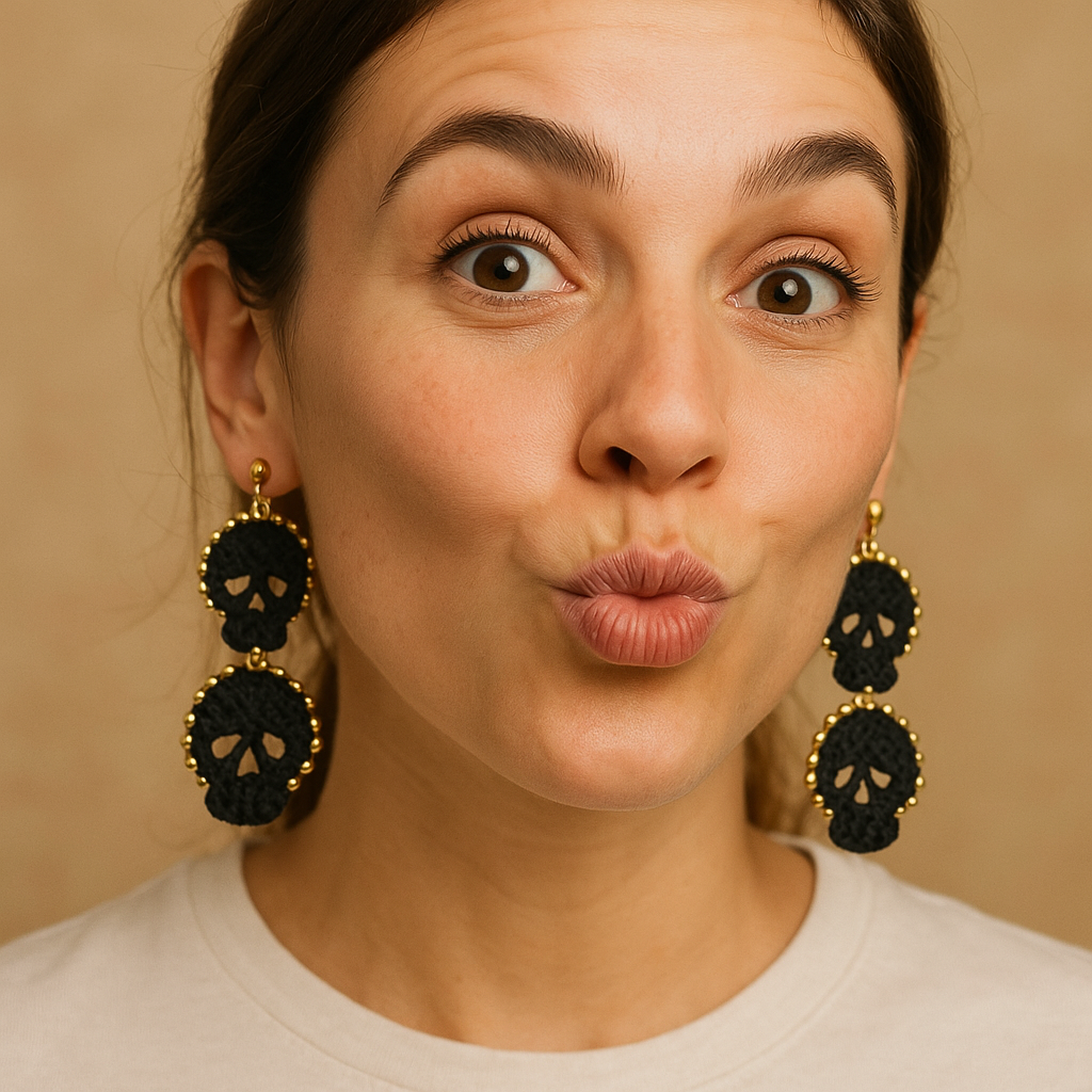 NUTTATI Golden Skull Drops