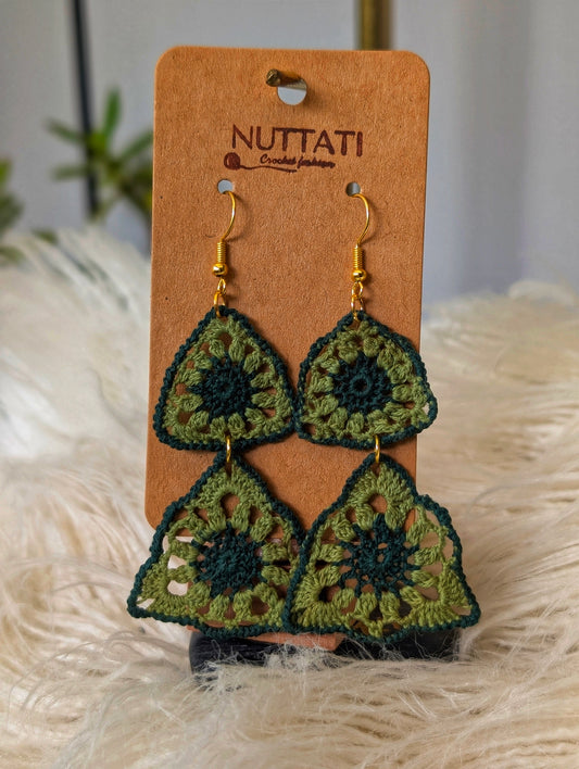 NUTTATI Forest Echo – Crochet Earrings