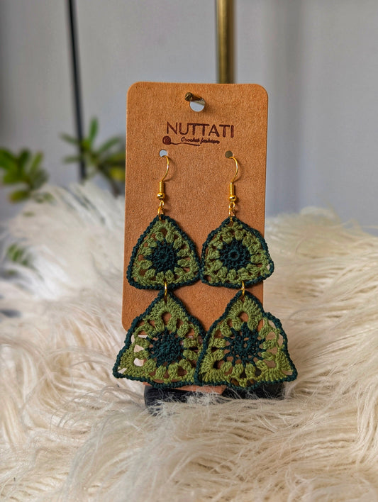 NUTTATI Forest Echo – Crochet Earrings